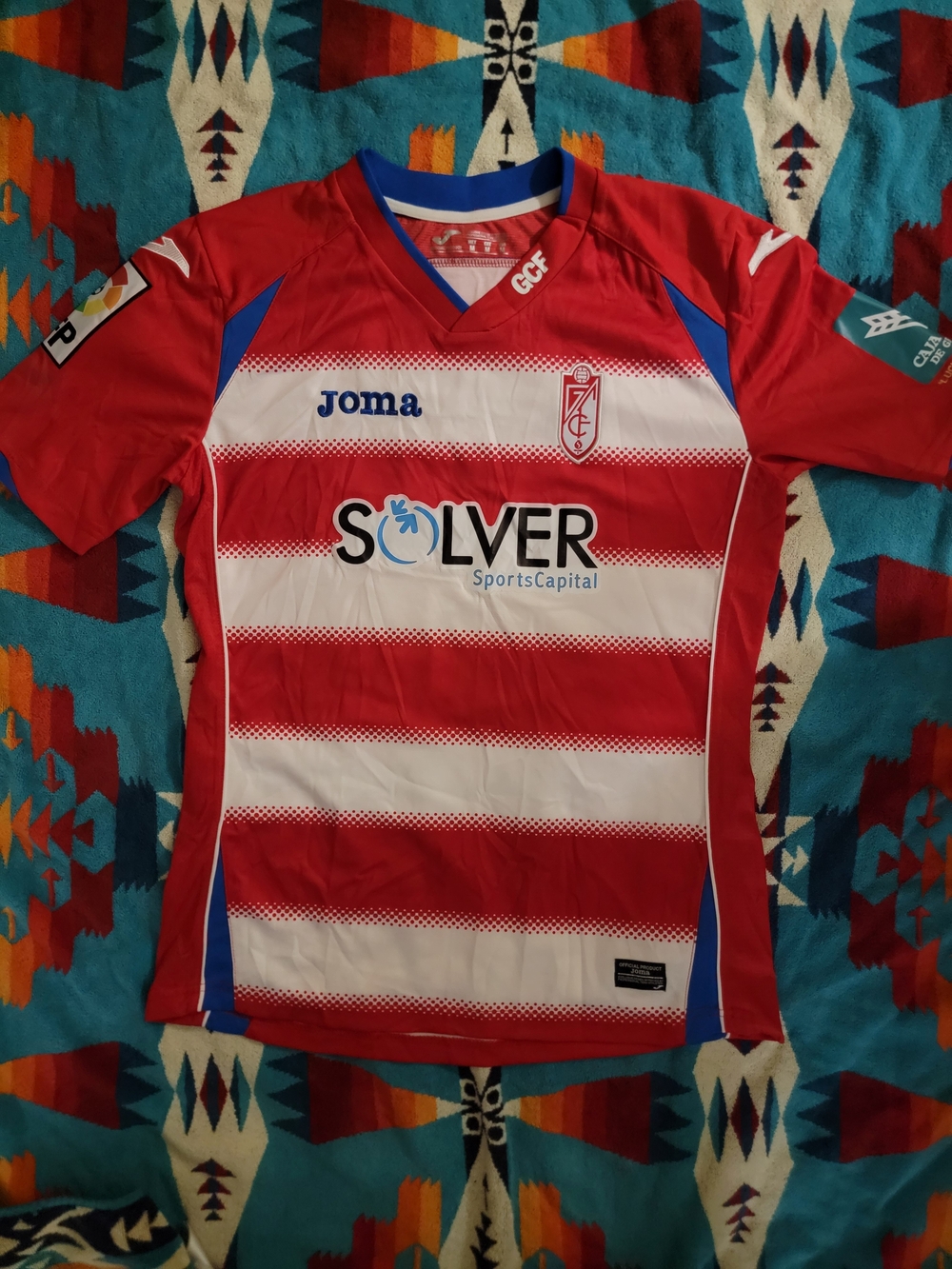Vintage Granada CF 2014/15 Joma La Liga Home Football Jersey